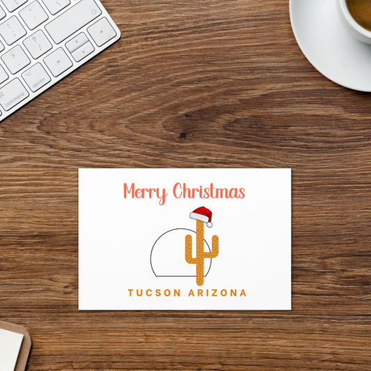 Saguaro Christmas Greeting card