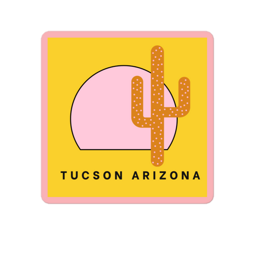 Pink desert sticker