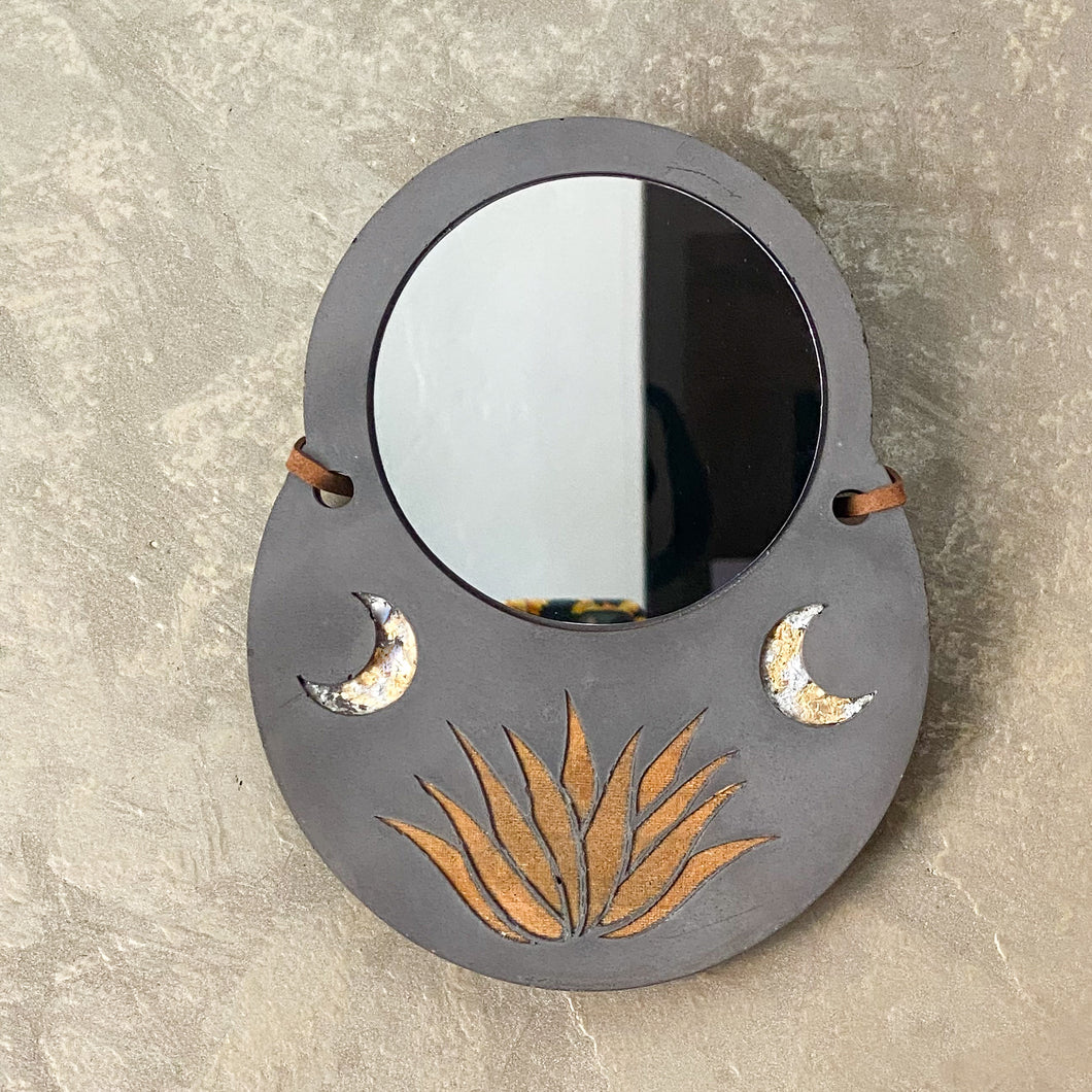 Agave + Moon mirror